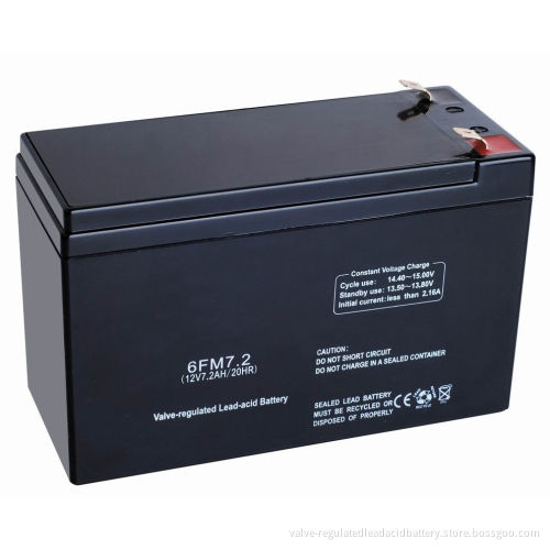 Gas Recombination 12v 7.2ah Vrla Batteries For Telecommunications, Line Interactive Ups